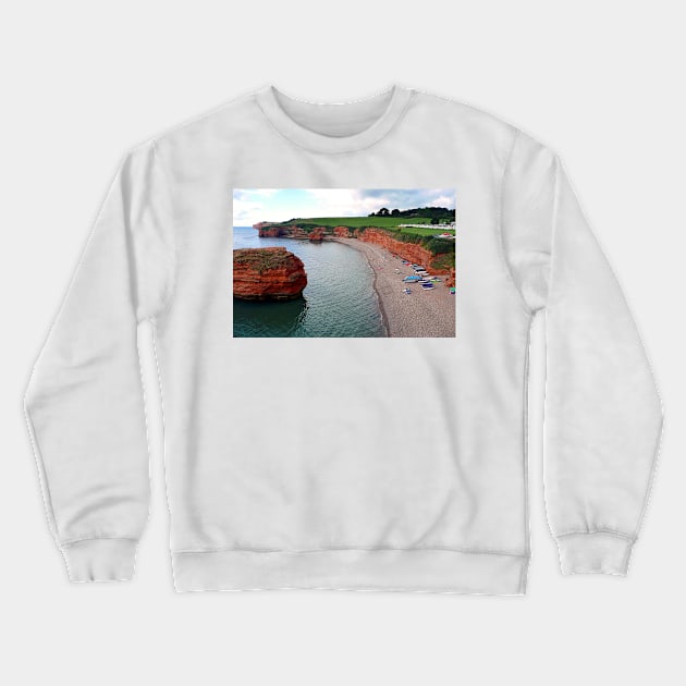 Ladram Bay Jurassic Coast Devon England Crewneck Sweatshirt by Andy Evans Photos